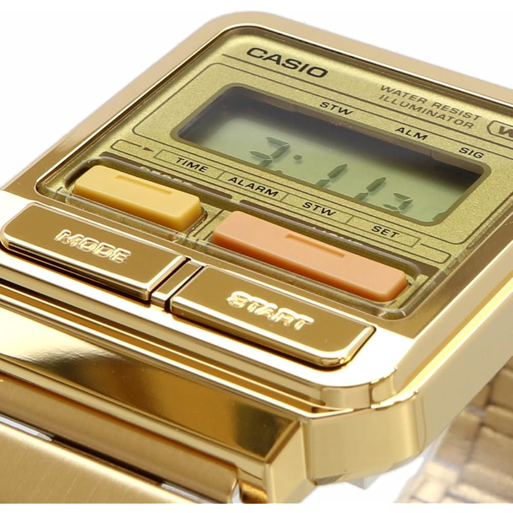 Casio Vintage Series A120WEG-9A Unisex Digital Watch Metal Band Gold
