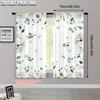 2pcs  2D plane printing Curtain Popular Wildflower Polyester (without rod) Festive Perfect for Bedroom and Various Room Types