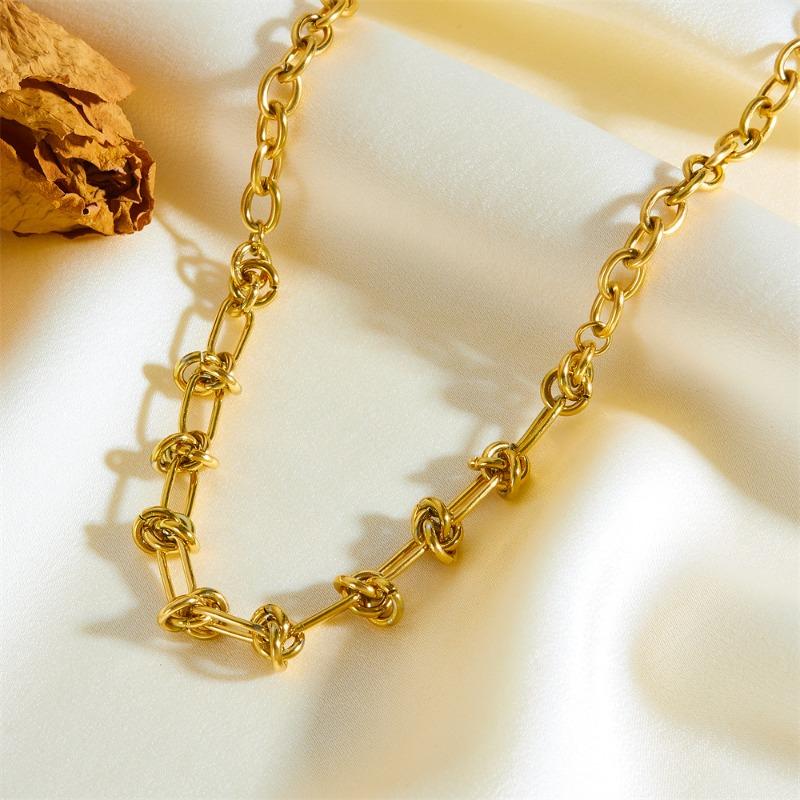 Meier European and american style titanium necklace - women s choker - minimalist, cool, and chic X650 necklace золотой