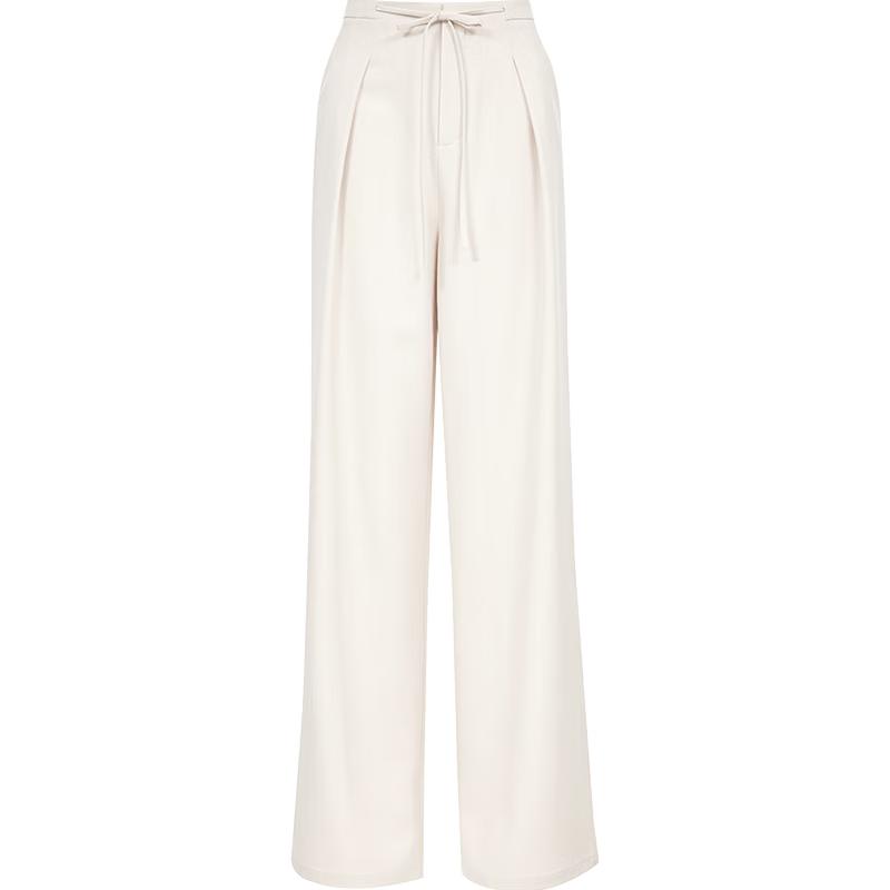 VEROMODA Women s Drawstring Pleated Straight-Leg Casual Pants XL