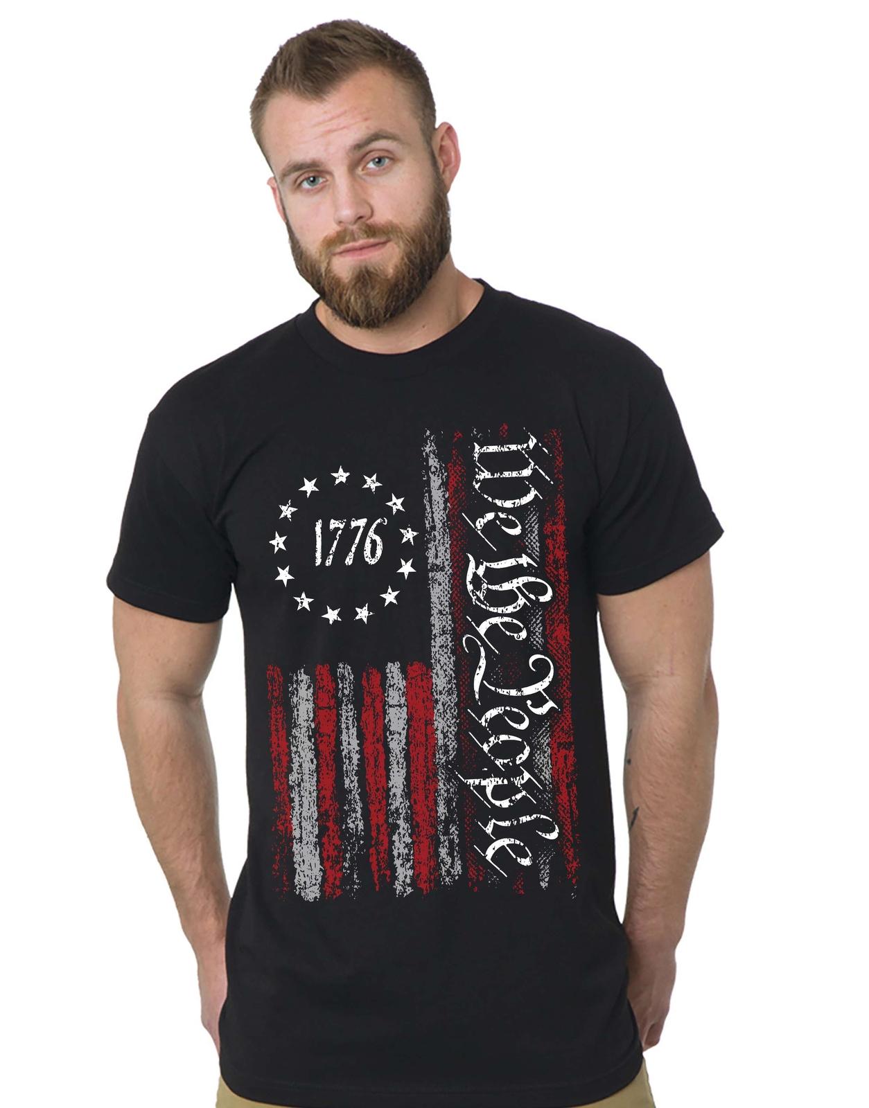 Футболка We the People 1776 День Независимости 4 июля флаг США S разноцветный