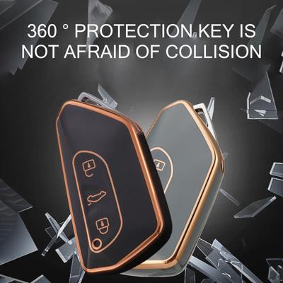 Car Key Cover Key Case For VW Golf 8 TPU Shell Key Cover For Skoda Octavia A8 MK4 Mk8 2020 2024 Seat Leon Mk4 Cupra Formentor