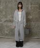 ERER Men Washed Jogger Pants Melange Gray