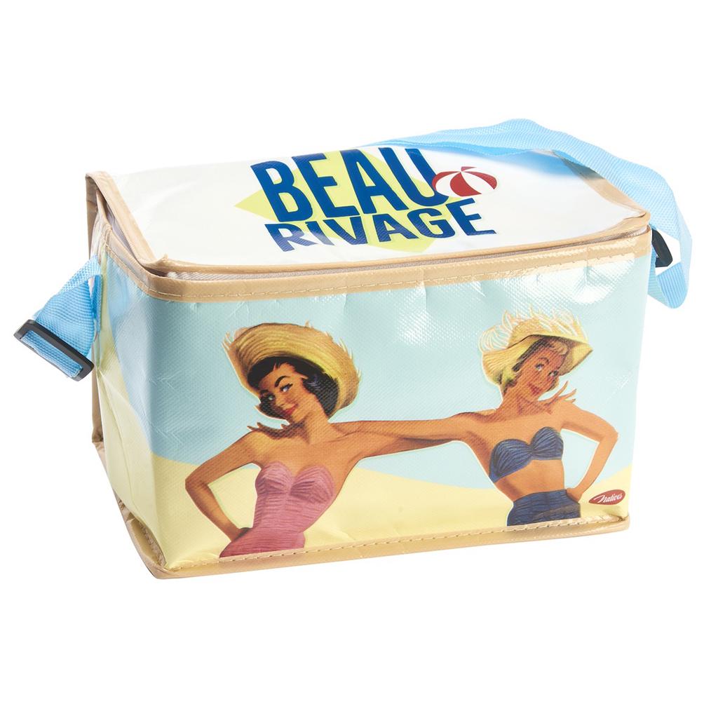 Les Trésors De Lily [Q6933] - Sac isotherme 'French Vintage' (Beau Rivage) - 24x16x15 cm