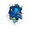 Fish Animals Seabed Ocean Toilet Sticker Bathroom Toilet Cover Sticker Wall Stickers Wc for Home Decoration Restroom Decor