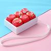 Clicky Button Fidget Clicker Toy Football Pattern Finger Keyboard Pendant  for Adults