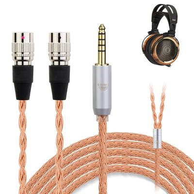 Okcsc ZT16 Kopfhörerkabel 4-Pin XLR-Anschluss Ether Ersatzkabel für 16 Adern Reines Kupfer Für Dan Clark Audio Kompatibel mit Ether Alpha Dog