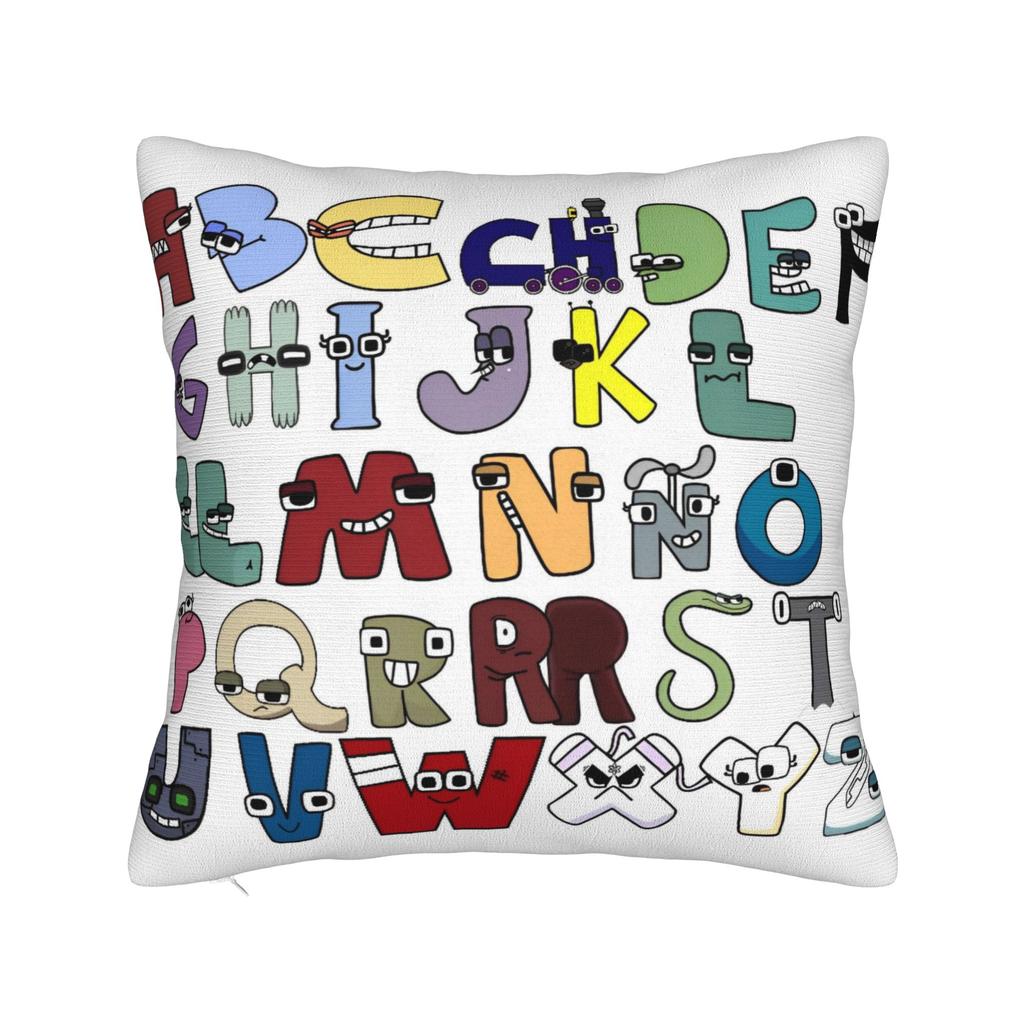 Alphabets English Cartoon Lores Pillowcase Polyester Cushion Cover Decor Villain Letters Pillow Case Cover Home Dropshipping