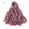 Fashion Muslim Cotton Rayon Modal Hijab For Women Headscarf Long Shawls Islam Hijab Turbans Head Wrap Solid Fringe Scarves