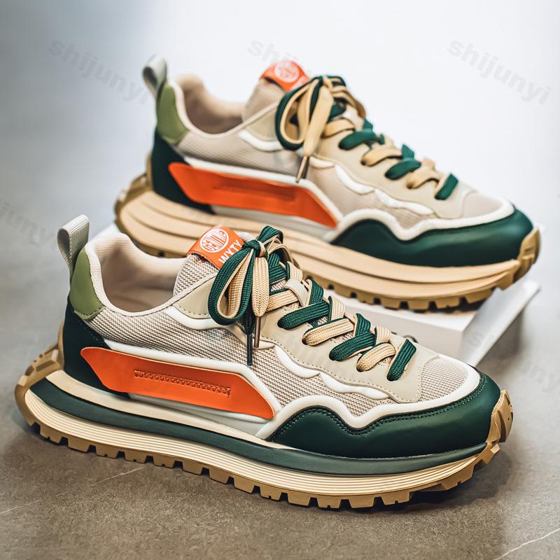 2026 Herren Frühling Trendige Marke N Slip Netz Atmungsaktiv Lässig Laufen Sportschuhe Trendig Vielseitig Dicke Sohle Klobige Sneaker