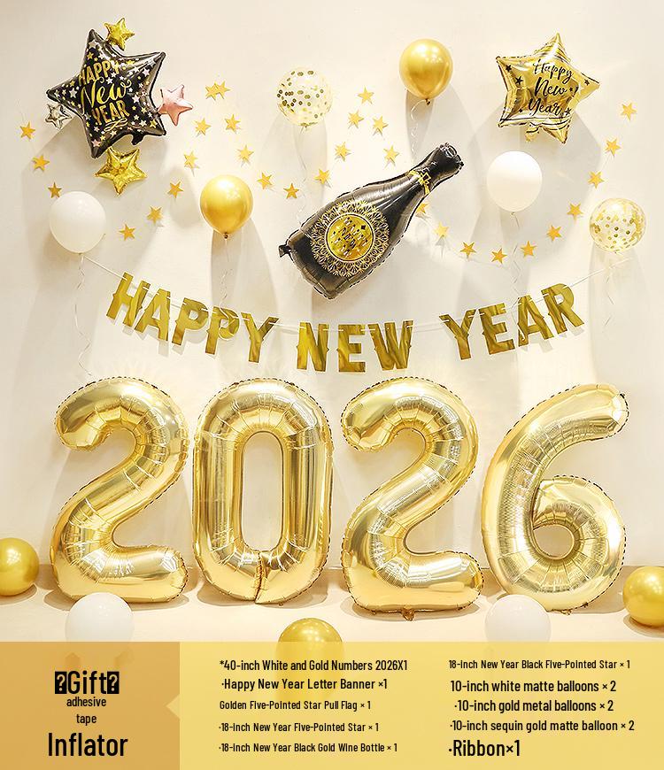 2026 New Year Celebration Balloons - Year of the Horse Spring Festival Atmosphere, Ideal for Company Events and Background Decorations