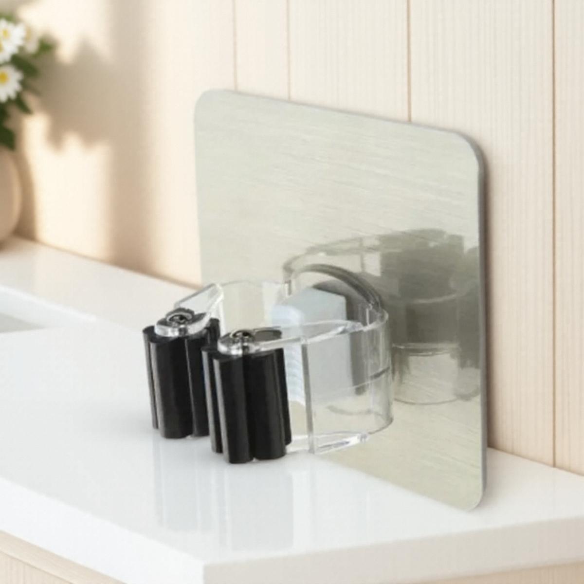 

Organizer Wall Mounted Storage Rack Broom Mop Holder Kitchen Accessories Hanging Shelf Bathroom Organizer Tool Hanger