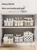 Under Sink Organizers Rack Pull Out Medicine Cabinet Layered Storage Basket Kitchen Seasoning Bowls Drawer Holder Storage Box
