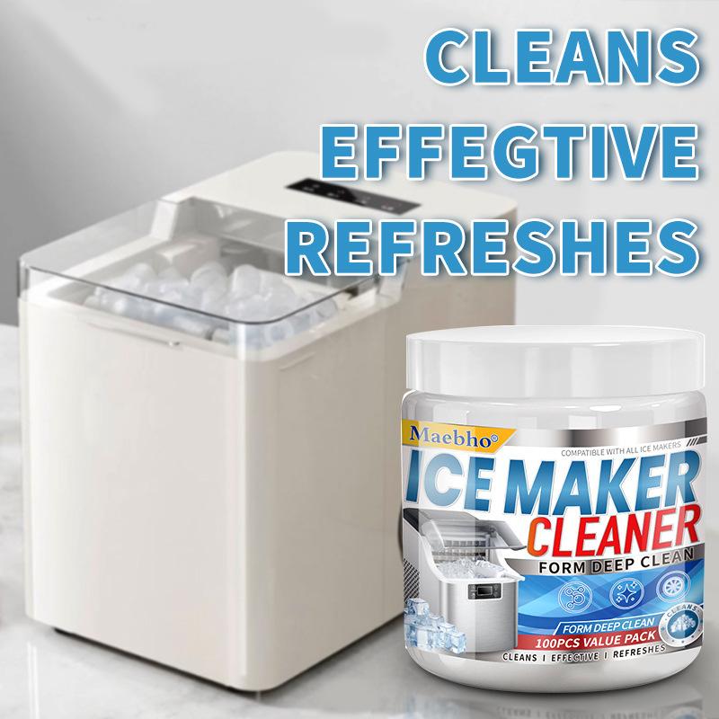 100 Tablets Ice Machine Cleaner Cleaning Tablets For Descaling Deodorizing Prolonging Ice Maker Lifespan,Coffee Machine Cleaning