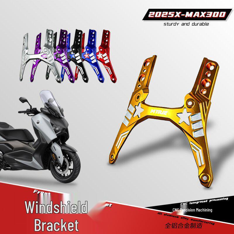 Yamaha Xmax300 25 Integrated Front Windshield Aluminum Alloy Bracket 6061