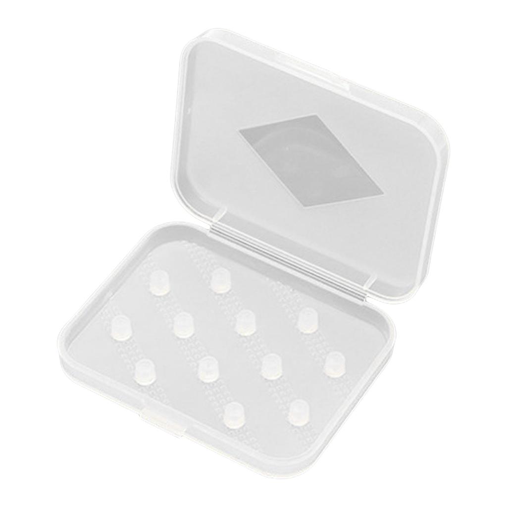 Eartips Storage Case Transparent Earbud Case Durable Storage Box For 6pair Eartips Protections Compact and Portable