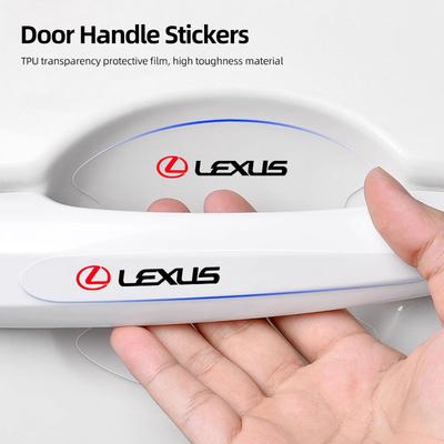 8 db Autóajtókilincs Tálca Védőfólia Karcolásgátló Matrica Gumiabroncs Szelepsapka ES LM GS IS NX RX LX IS250 IS430 RX300-hoz