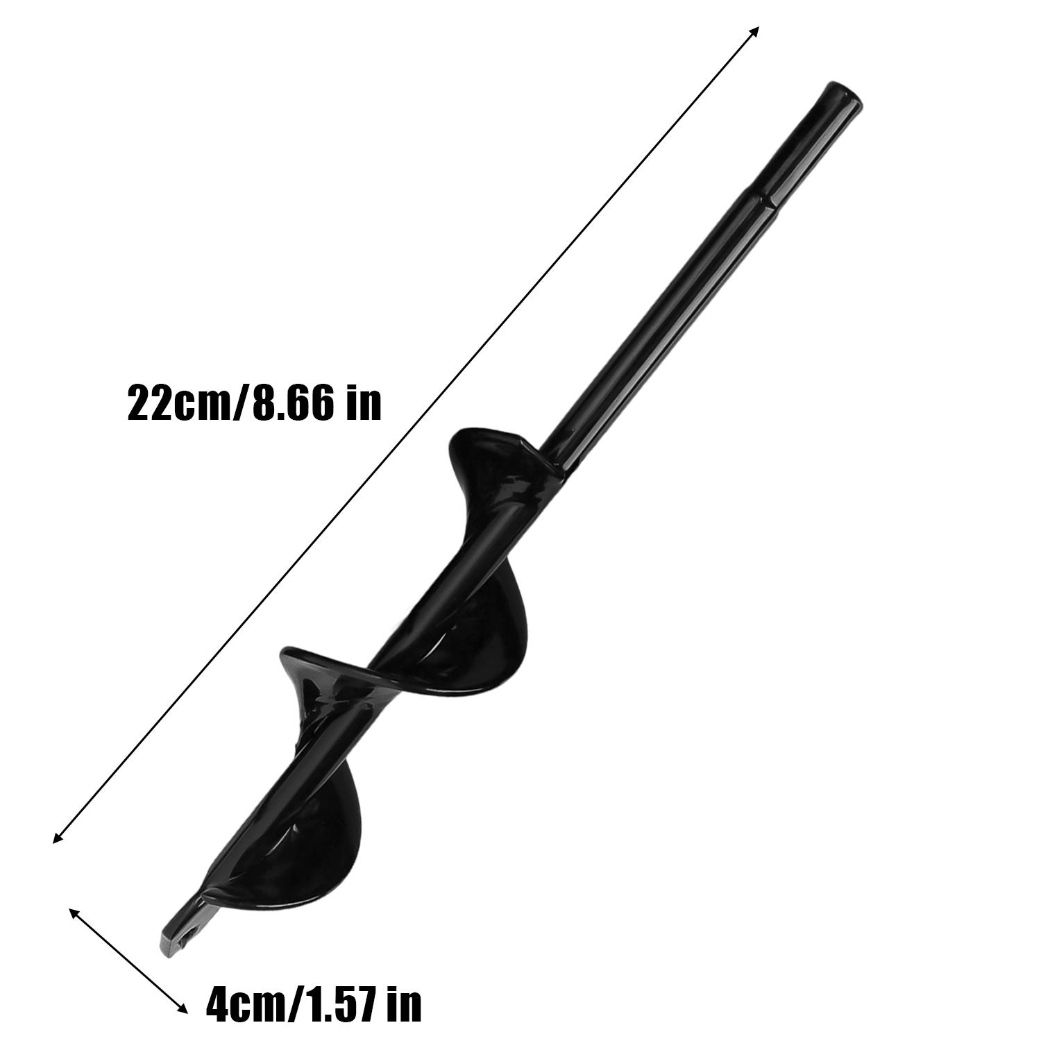 4/5 см Садовый шнек Спиральное сверло Спиральный бурав для ям Садовый бур Земляные принадлежности Посадка семян Цветочный горшок Инструмент для посадки