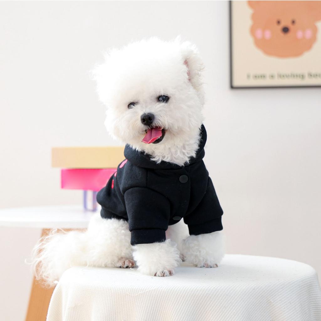 Cute And Fashionable Pet Clothing, Warm And Comfortable Embroidered Heart-shaped Sweatshirt