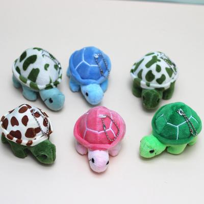 Pequena Tartaruga Boneca de Pelúcia Macia Chaveiro Bonito Desenho Animado Tartaruga Bolsa Pingente Brinquedos Infantis Carro Chaveiros Homens Mulheres Anime Chaveiro