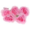 Rose Head Artificial Flowers for Decoration Compositions 5 pcs - Pink