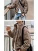 Herren Trendy Bomberjacke mit Stehkragen - Lockere Passform, Vielseitige einfarbige Freizeit-Oberbekleidung