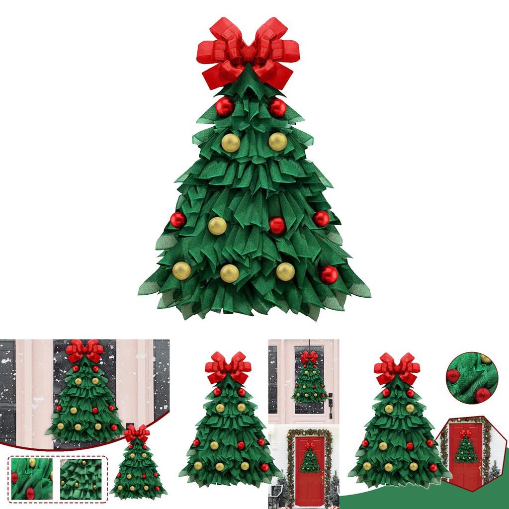 Exquisite Christmas Tree Wreath Farmhouse Ornament For Festive Home Decor