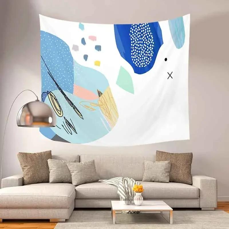 Home Wall Decoration Tapestry Abstract Pattern Hanging Cloth Office Living Room Tapestry