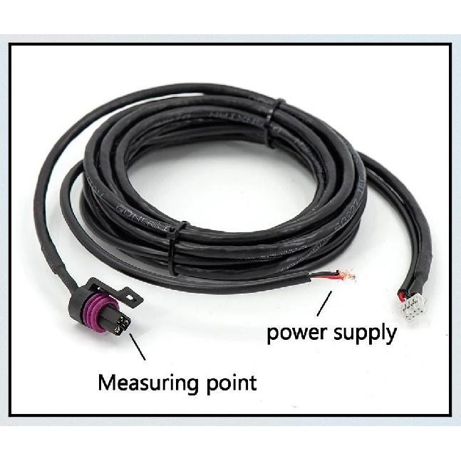 Universal 2inch / 52mm Electronic Fuel Pressure Gauge With 1/8 Npt Sensor Oil Pressure Digital 0-15psi Red Led Ultra-Thin