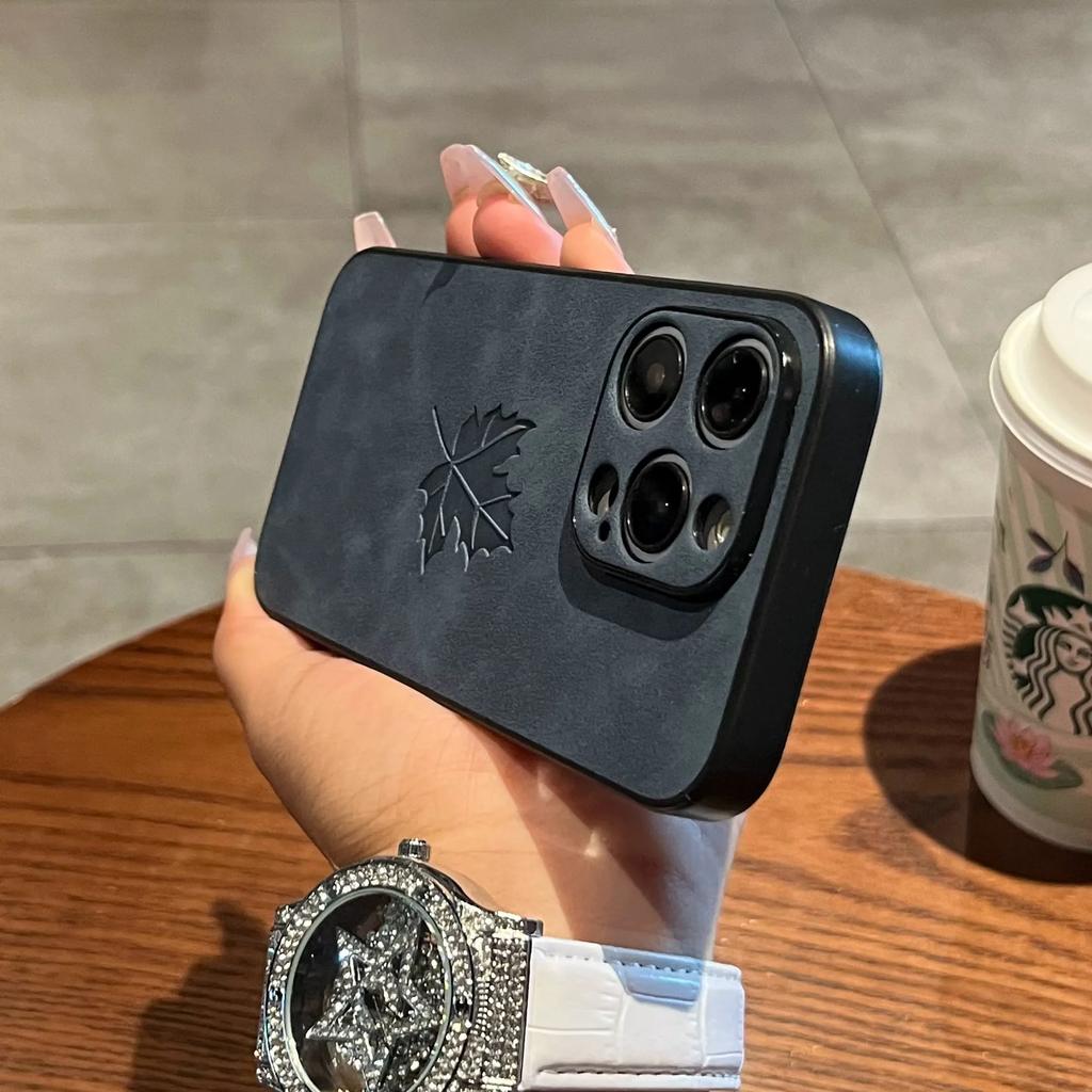 Luxury Cortex Tree Leaf Matte Phone Case For For Iphone 17Air 16 11 12 13 14 15 Pro Max Plus X Xs Max XR Bumper Cases Back Cover