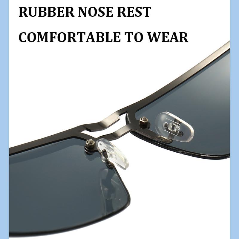 New Men's Driving Glasses Retro Sunglasses Fashion Half-frame Sunglasses Ladies Sunglasses