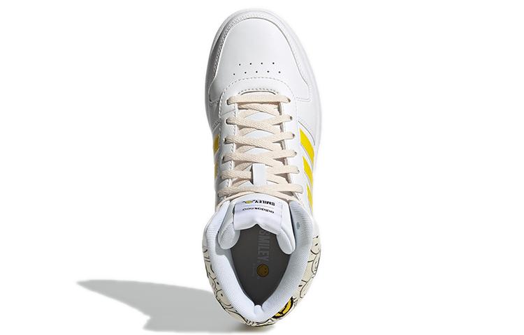 adidas Scarpe Hoops 2.0 Mid 'White Solar Yellow' Donna GY7617