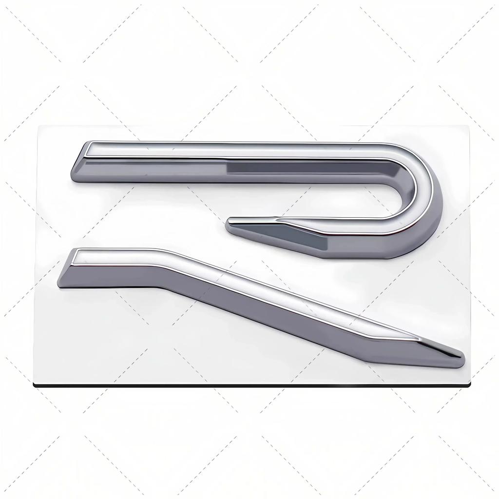 New R Emblem Car Metal Body Tail Trunk Sticker Accessories For Volkswagen VW GTI Rline Polo Golf MK8 Touareg Passat Magotan CC zd0