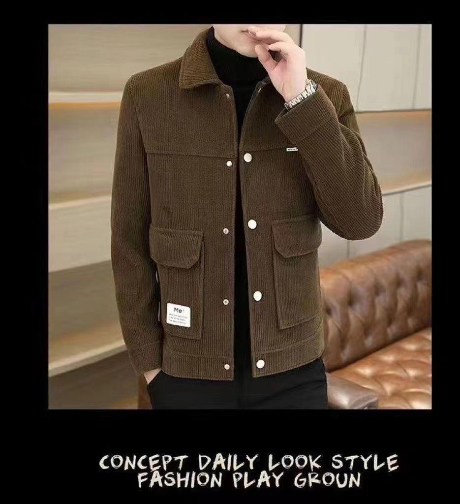 Men's Korean Style Lapel Casual Jacket - 2025 Autumn/Winter Trend