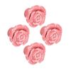 4 Set Rose Shaped Handle Modern Ceramic Cabinet Knob for Home Living Room BedroomPink
