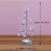 LED Iron Art Diamond Christmas Tree Ornaments - Decorative Desktop Lights