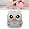 Electronic Owl Counting Piggy Bank Cute Animal Shape Automatic Saving Gifts Pot