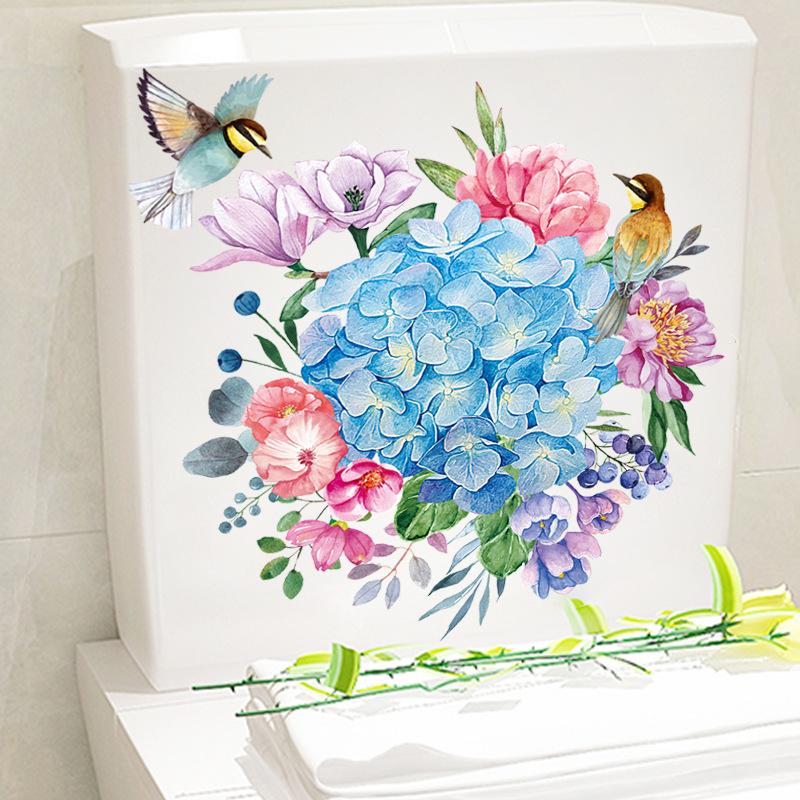Toilet Sticker Funny Man WC Sticker Removable Toilet Stickers Bathroom Toilet Decoration Self-adhesive Wall Stickers Home Decor