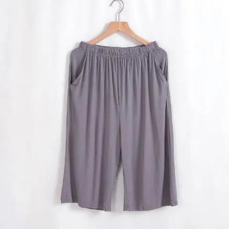 

Модальные мужские укороченные хлопковые слипы облегающего кроя, свободные повседневные брюки выше колена средней длины, летние домашние брюки 2XL