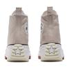 Converse Run Star Hike Trendy Comfortable Casual High Top Canvas Shoes Unisex Pink White
