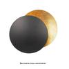 Nordic Moon Eclipse Wall Lamp: Creative Lighting Fixture for Corridor, Stairway, Bedroom, Living Room, or Bedside Decor.