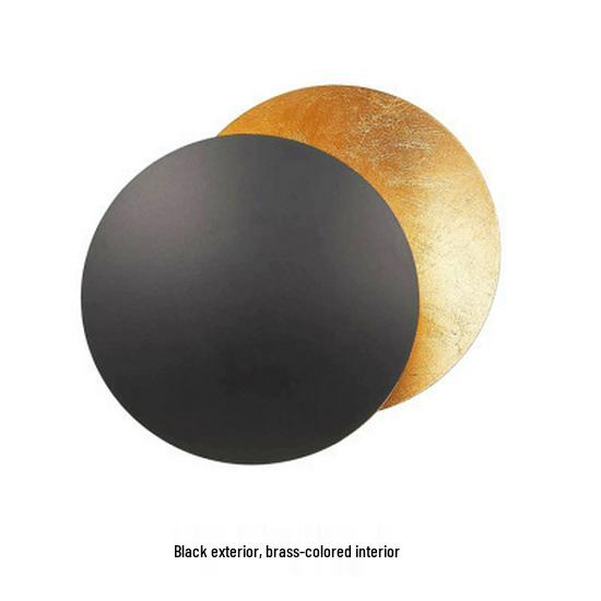 Nordic Moon Eclipse Wall Lamp: Creative Lighting Fixture for Corridor, Stairway, Bedroom, Living Room, or Bedside Decor.