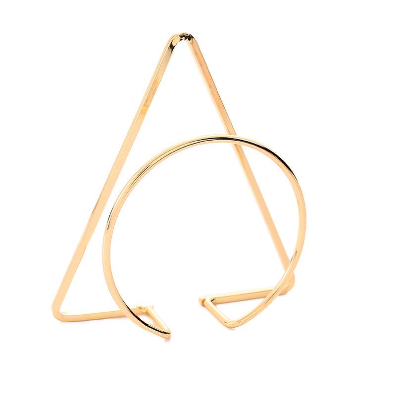 

Модный геометрический металлический браслет: Женский браслет «Квадрат и треугольник»