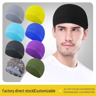 Summer Mesh Sun Protection Cycling Skull Cap - Breathable High Elastic Ice Silk Sport Liner