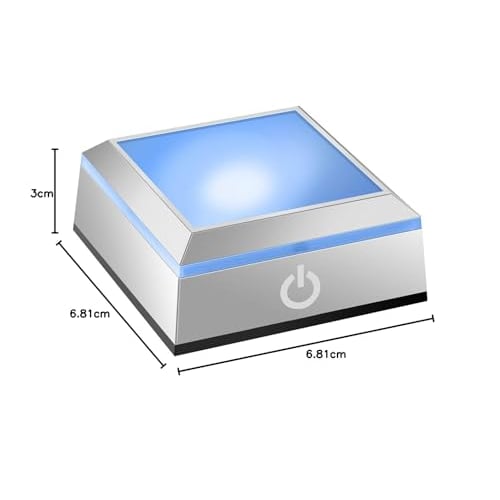 Hefei Erwei Illuminating Coaster with LED Base, Display Light, Stand, Herbarium Base, Illuminated Rainbow Coaster with Touch Switch, Light Up Stage Cr