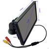 7" Rear View Car Monitor, 170° Wide Angle Scale Lines 4 LED Light Camera Rear/ HD Lens 12V/24V LCD