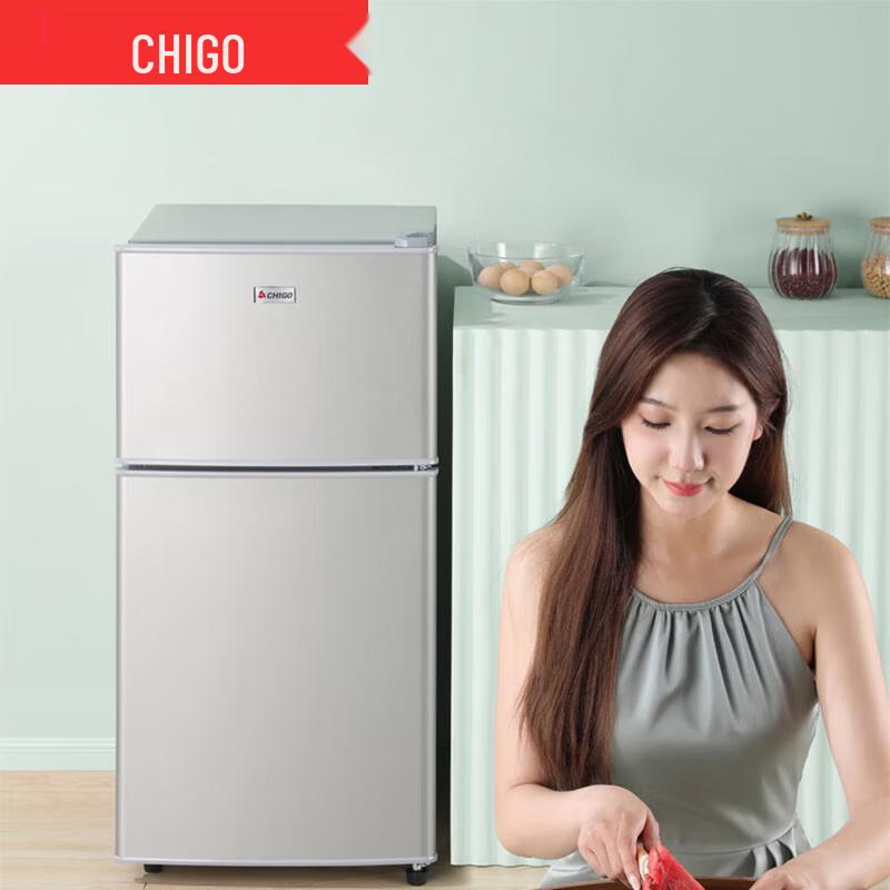 CHIGO 58L Double Door Compact Refrigerator CN plug (adapter included)