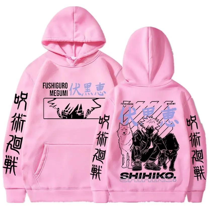 Japanese Anime Jujutsu Kaisen Hoodies Yuji Itadori Cartoon Sweatshirts Kawaii Fushiguro Megumi Graphic Streetwear Men's Hoodies