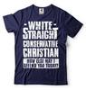Wit Recht Conservatief Christelijk Shirt Grappig VS Patriottisch Shirt