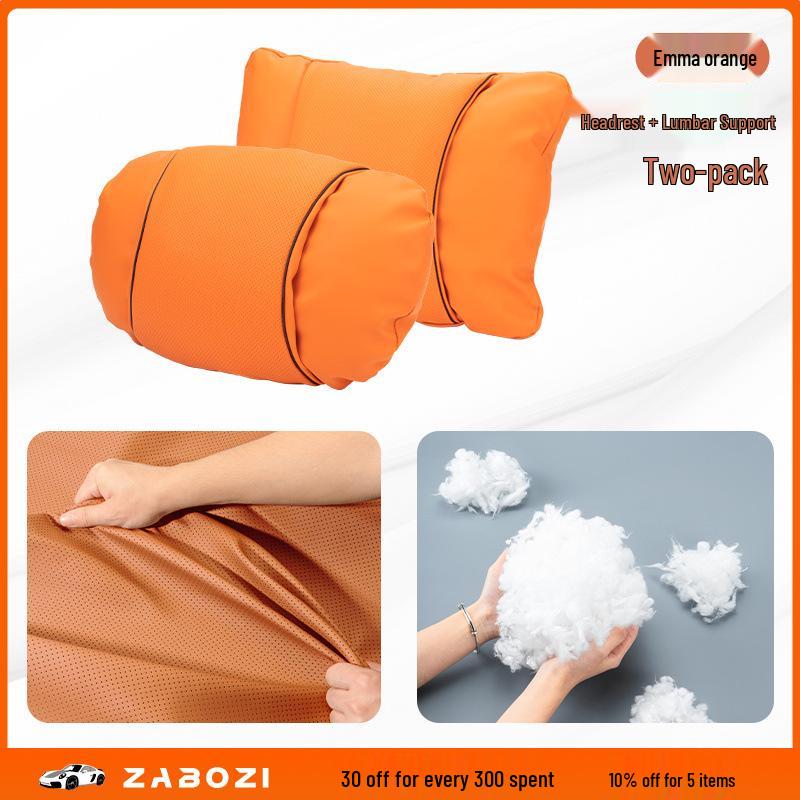 Compatible Lumbar and Neck Support Pillow for Trumpchi GS3 GS8 ES9 E8 M6 M8 Yingku GS4 E9 Car Seats